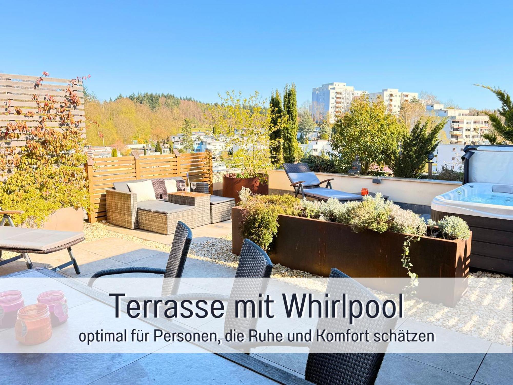 Sonnenterrasse - 3 Schlafzimmer, Whirlpool & Alpenblick - Perfekt Fuer Romantik Oder Familienurlaub Mit Kind , Hund Willkommen By Ferienwohnenamsee - 于伯林根 外观 照片