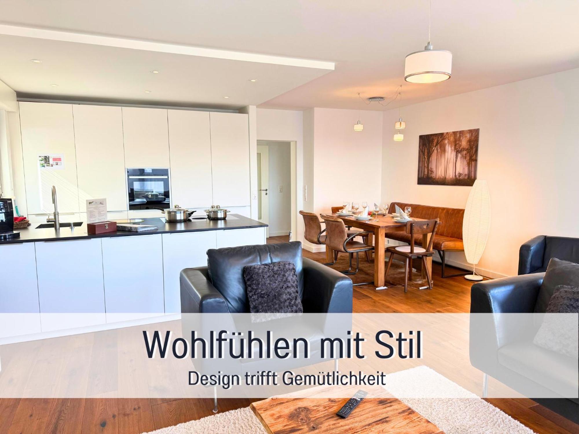 Sonnenterrasse - 3 Schlafzimmer, Whirlpool & Alpenblick - Perfekt Fuer Romantik Oder Familienurlaub Mit Kind , Hund Willkommen By Ferienwohnenamsee - 于伯林根 外观 照片